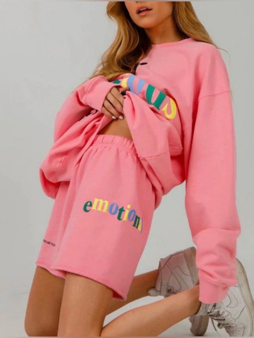 Mayfair Group Pink Your Emotions Are Valid Casual
Shorts